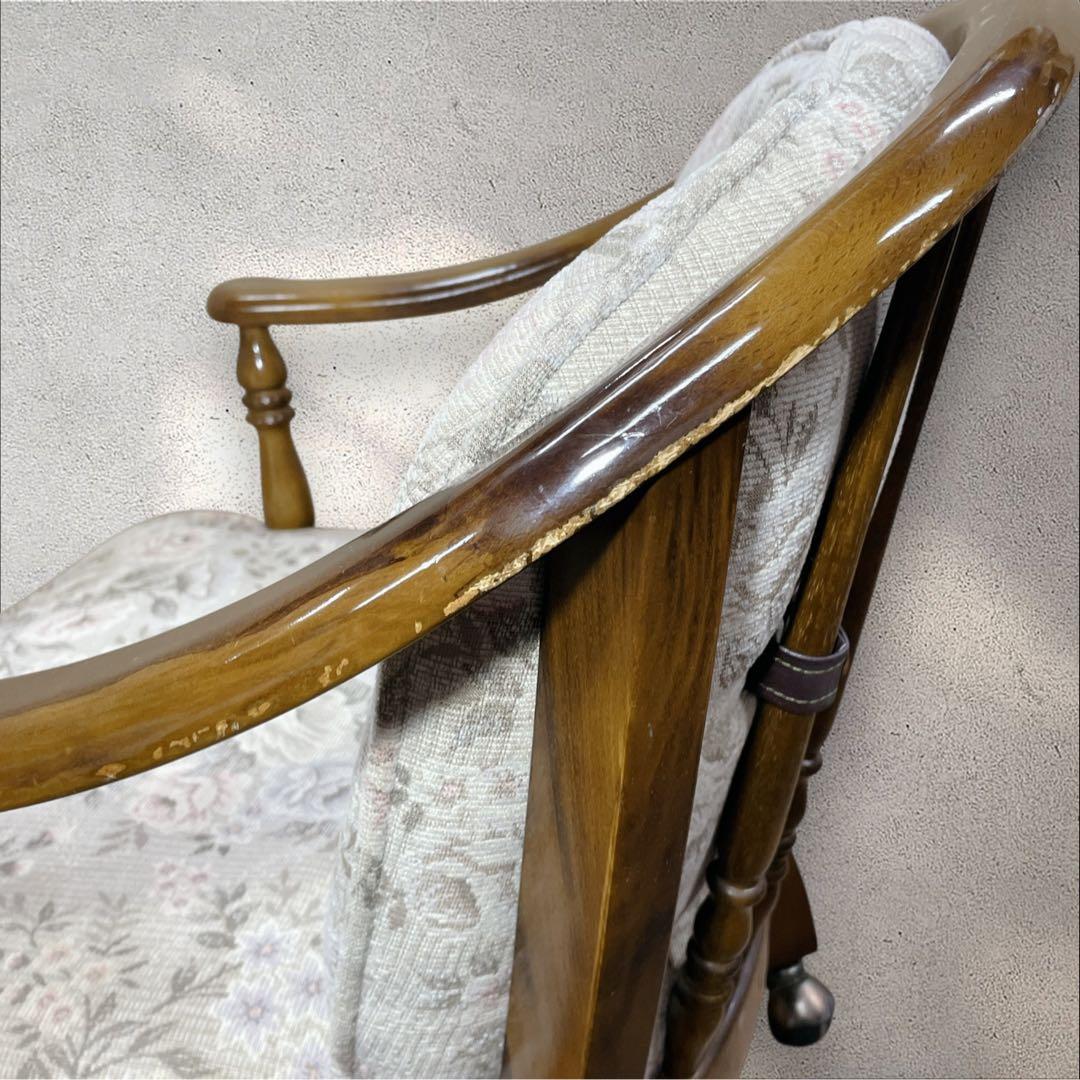 カリモク コロニアルアームチェア レトロ ソファ KARIMOKU ①