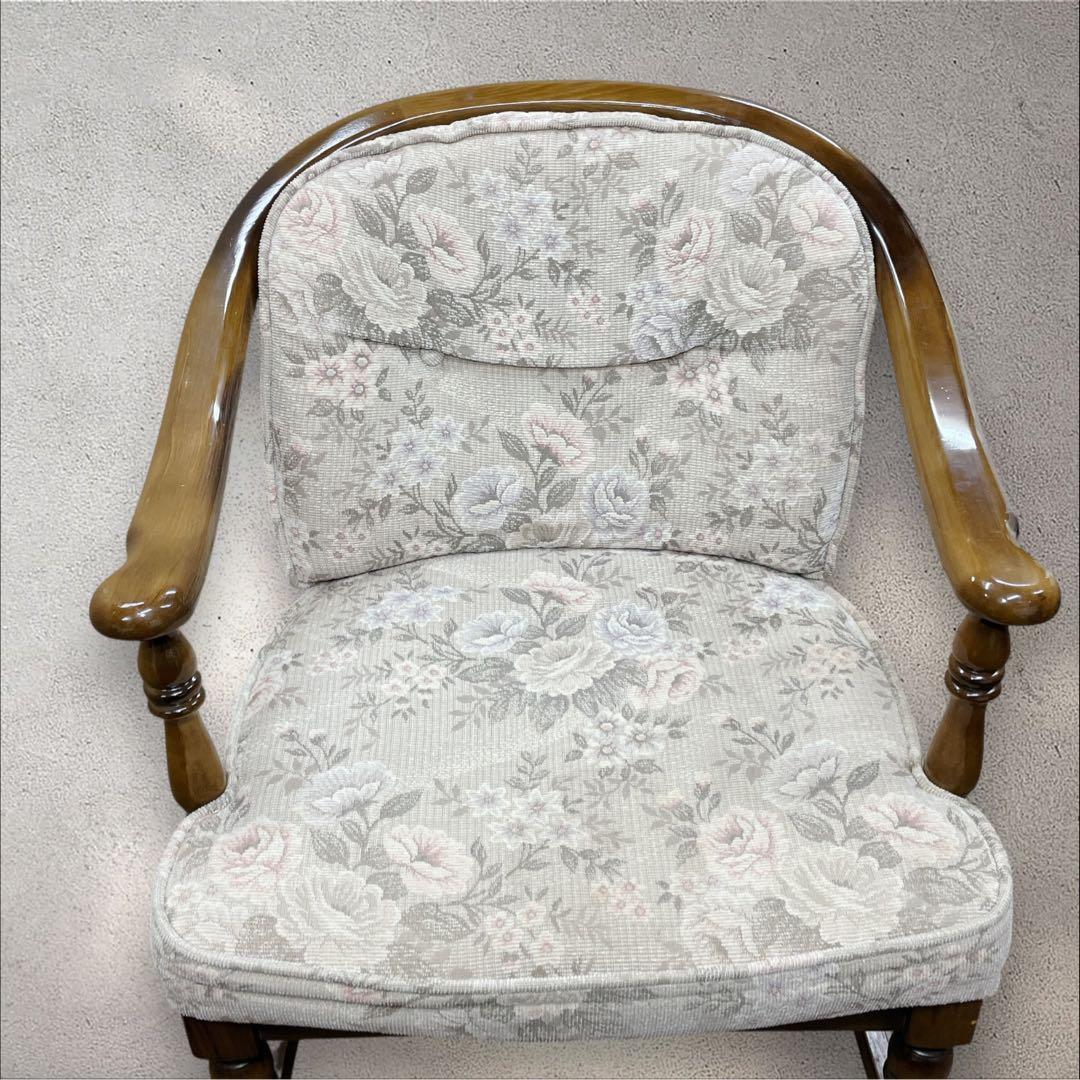 カリモク コロニアルアームチェア レトロ ソファ KARIMOKU ①