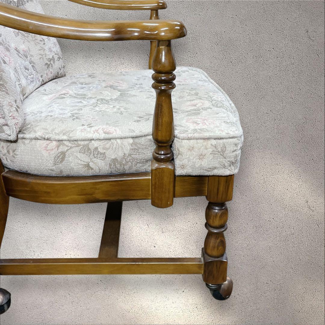 カリモク コロニアルアームチェア レトロ ソファ KARIMOKU ①