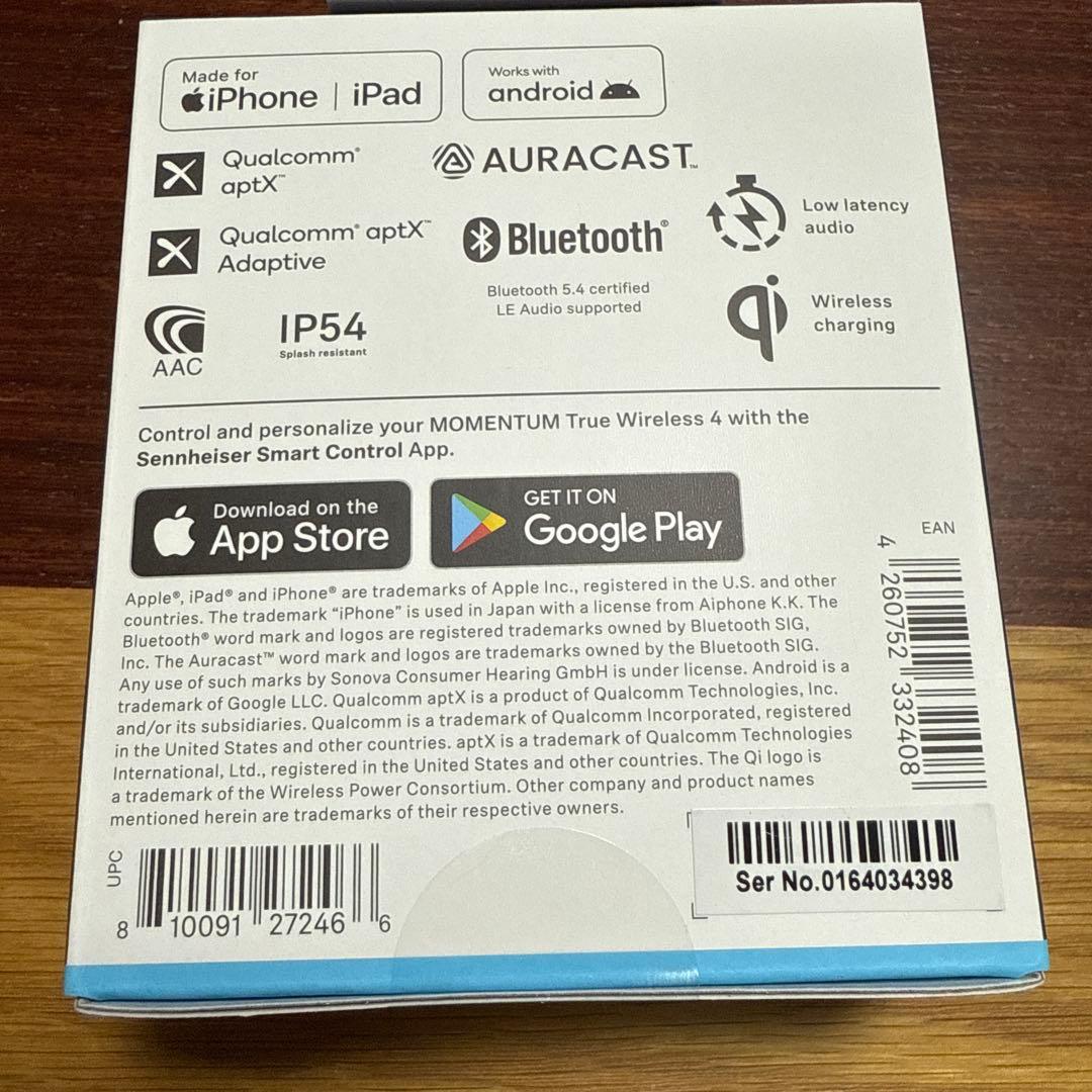 新品未開封　MOMENTUM True Wireless 4 おまけ充電器他