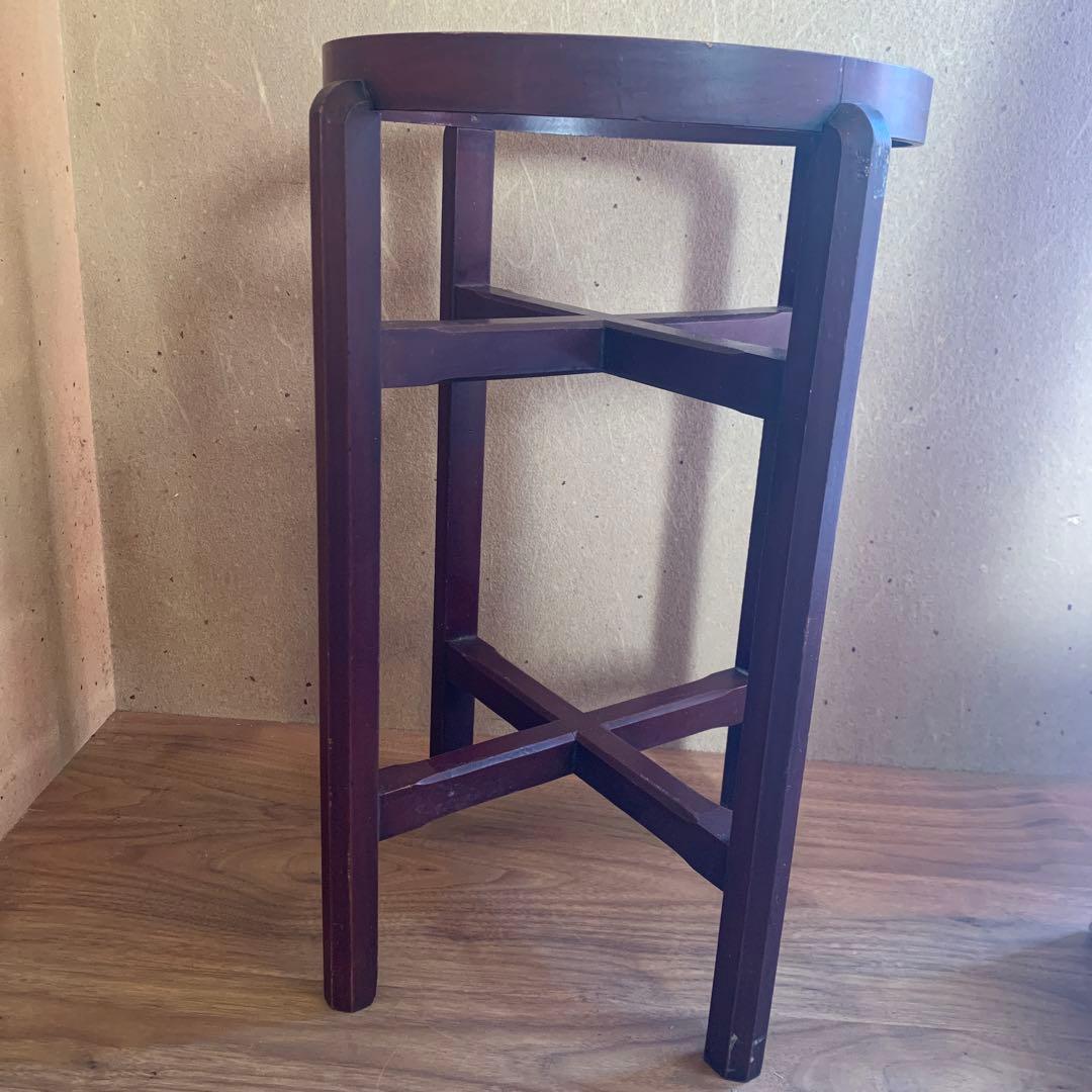 昭和レトロ 木製 火鉢台 幅34cm高さ55cm アンティーク 火鉢 レトロ