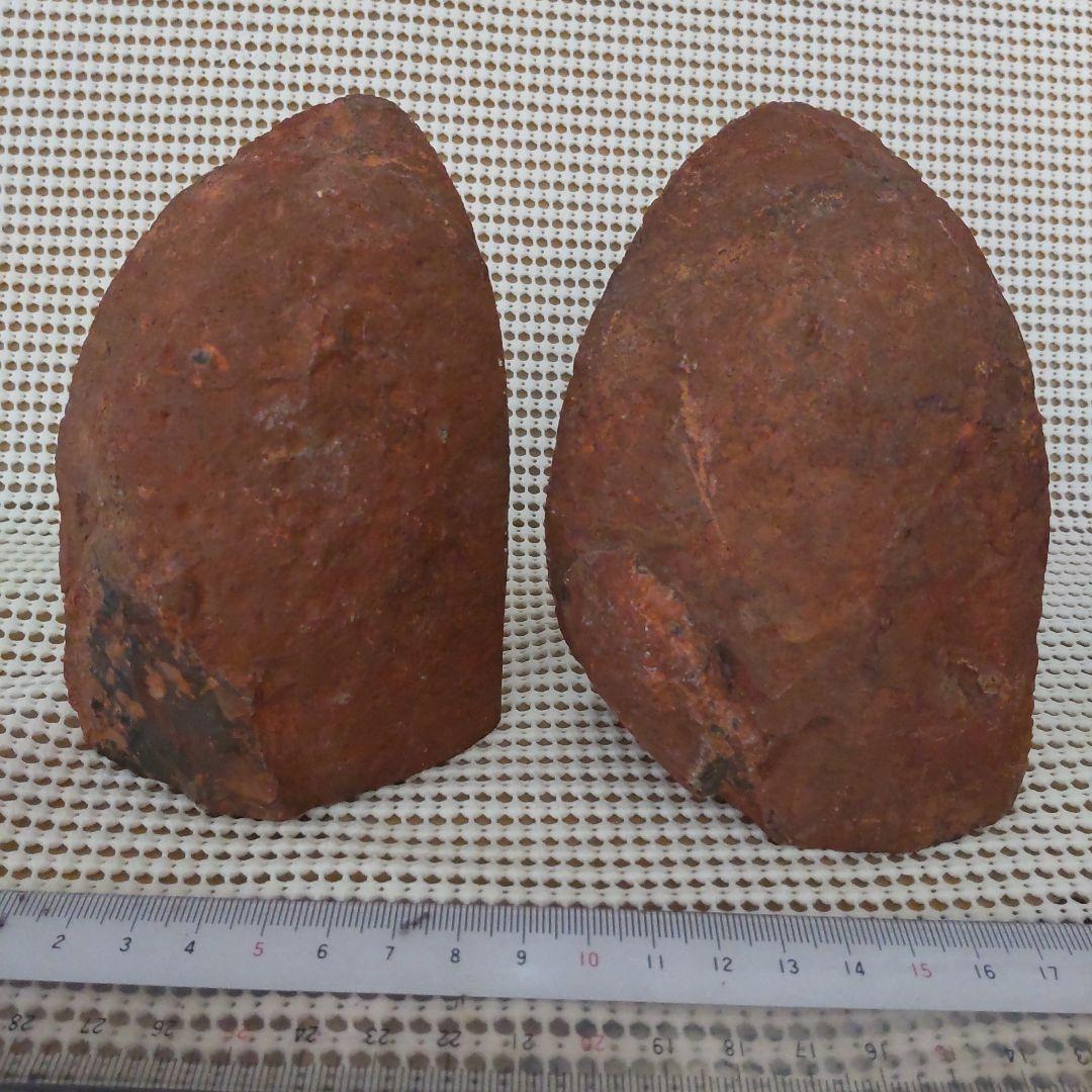 赤瑪瑙ブックエンド(両側二点)