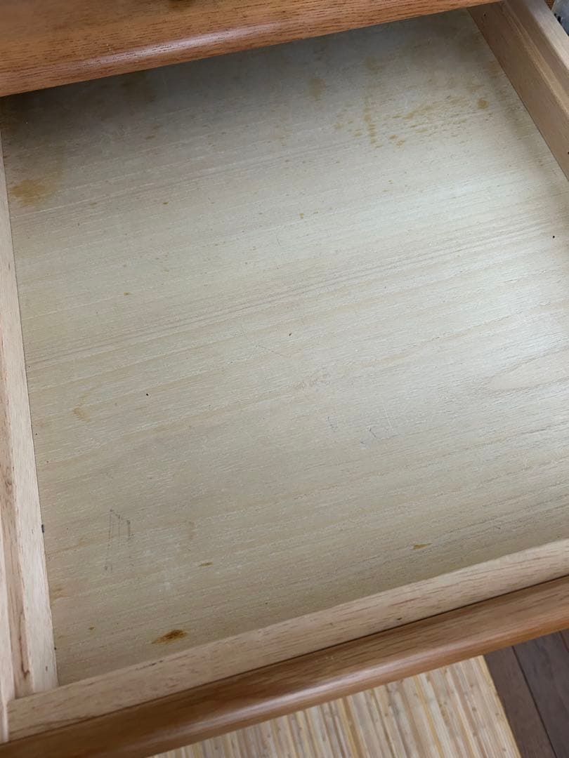 マルニ　天然木　学習机　①机+上棚