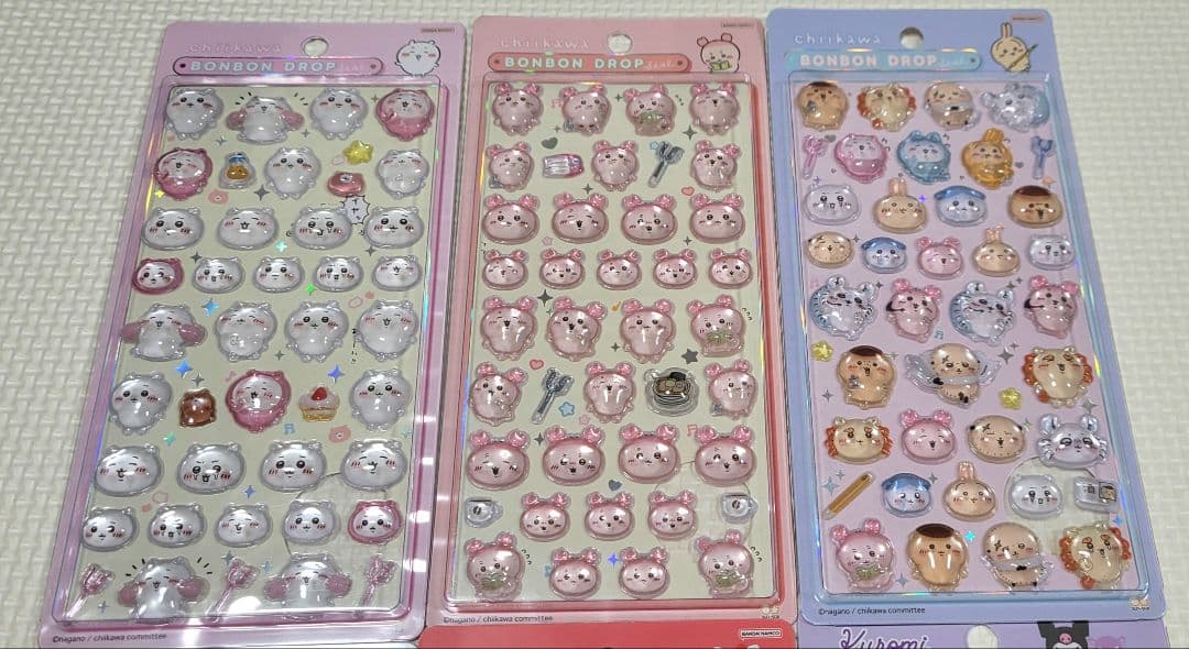 正規品　ボンボンドロップシール　キャラクター