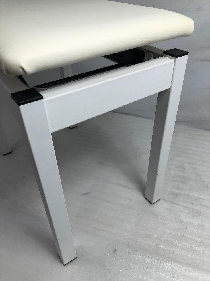 ※83693※ROLANDピアノ椅子　T-MDF　（ホワイト）★送料無料