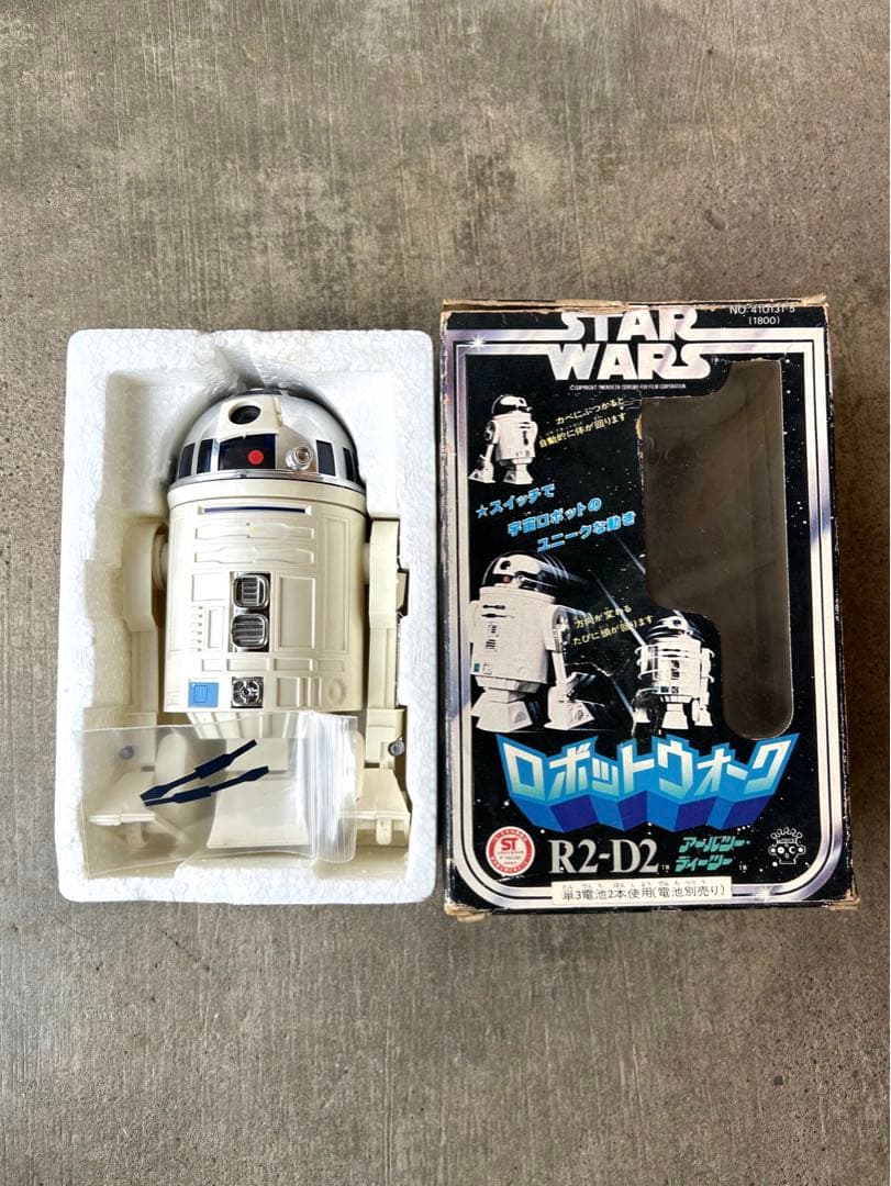 【希少】タカラ STAR WARS R2-D2 ロボットウォーク箱入、動作確認済