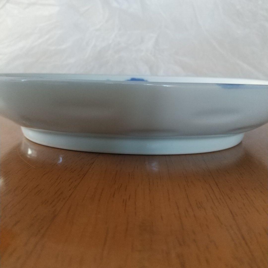 有田焼、其泉窯、賞美堂、布目かぶ絵取り皿、中皿、楕円、５枚セット