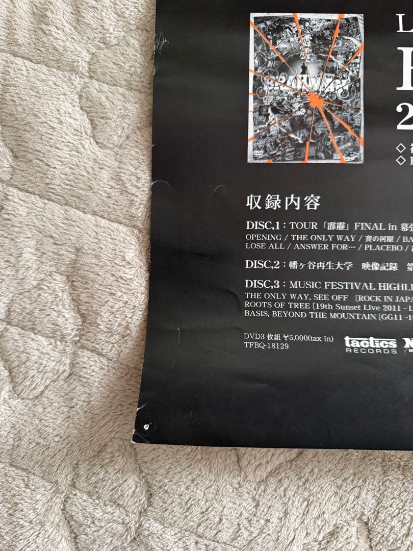 BRAHMAN 霹靂DVD 販促ポスター B2サイズ