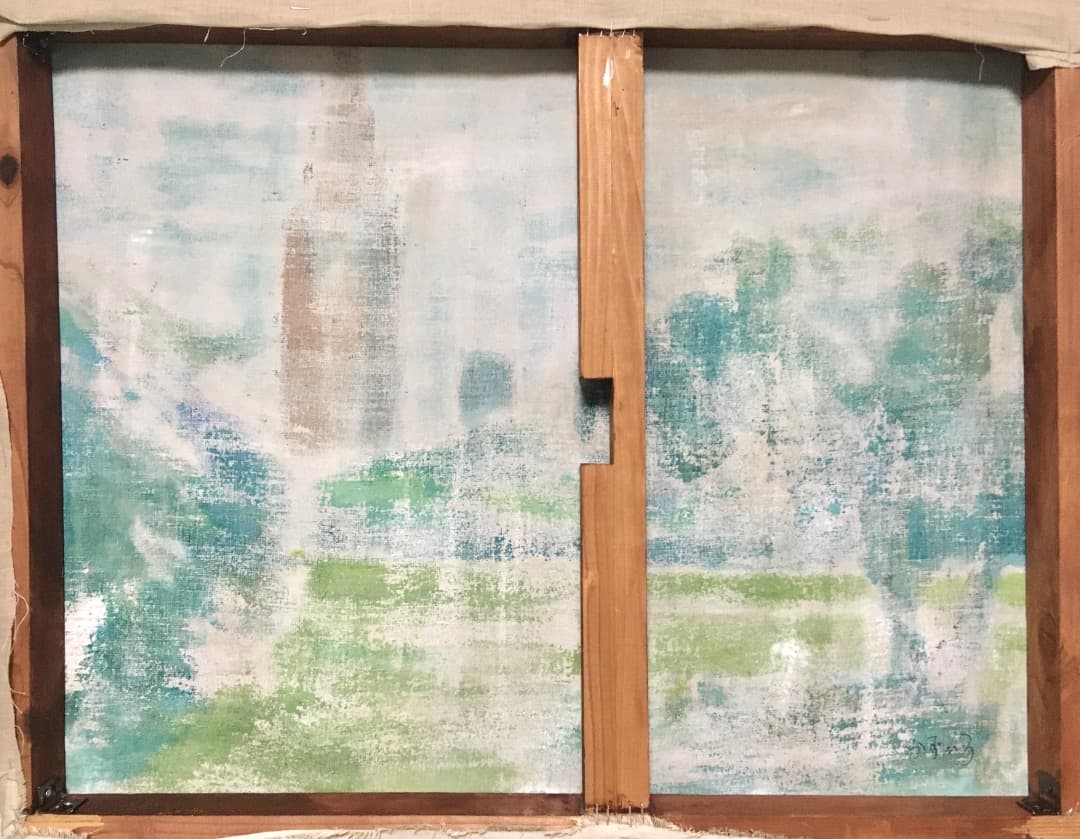 オリジナル絵画作品《新宿御苑》