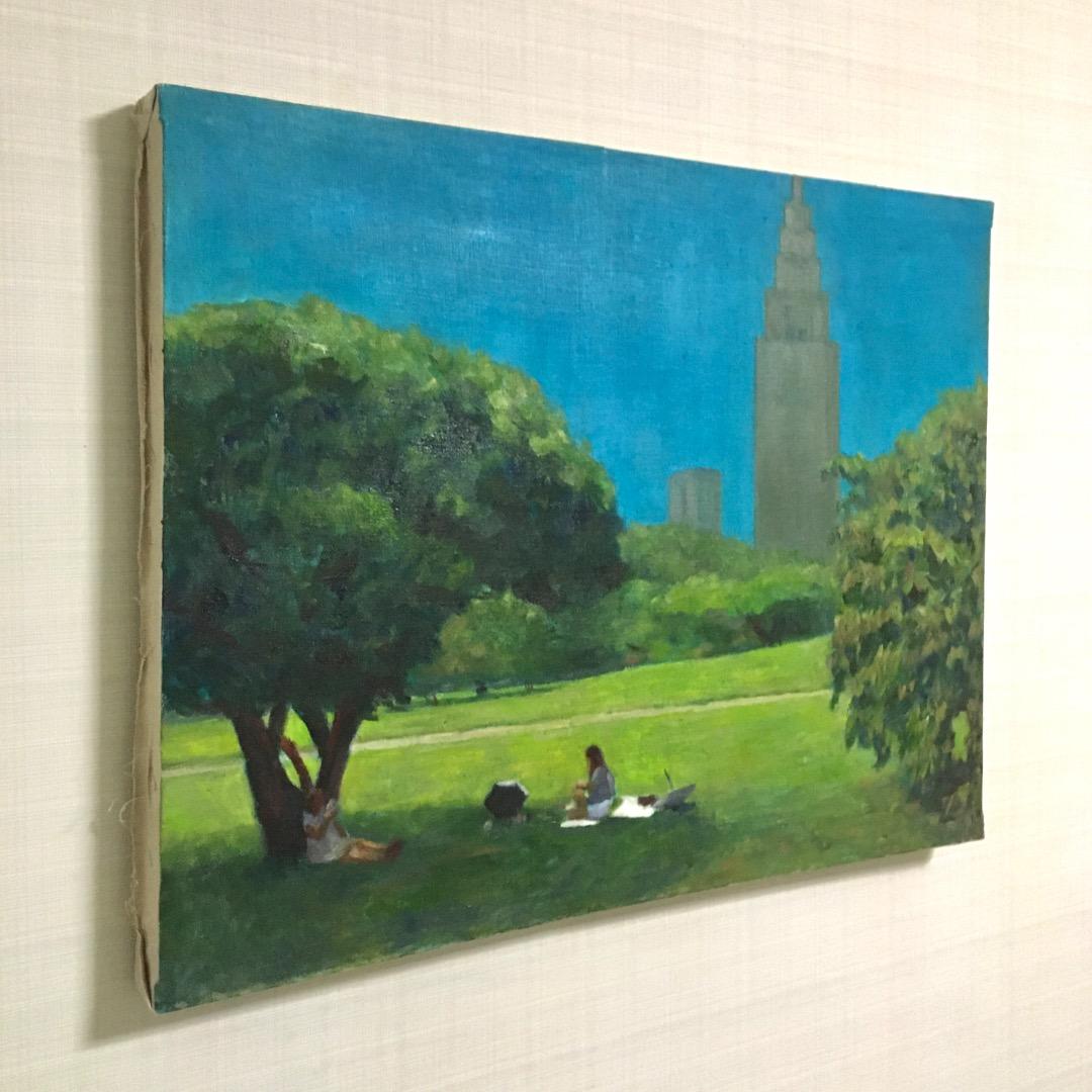 オリジナル絵画作品《新宿御苑》