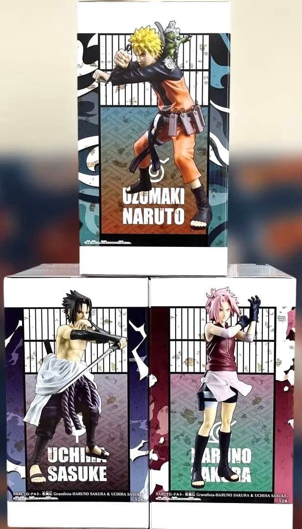 【未開封】Grandista ナルト サクラ サスケ 3体セット