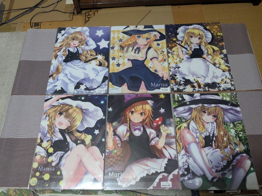 東方project　霧雨魔理沙 A4クリアファイル 14枚セット