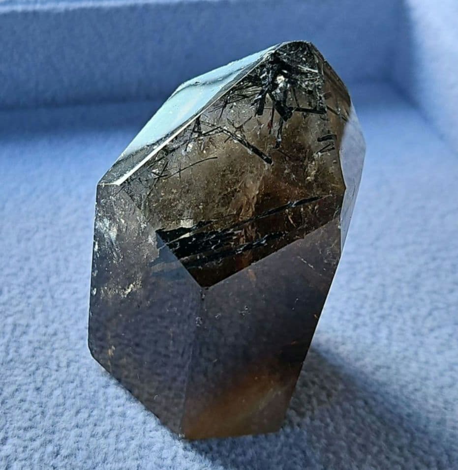 ブラックトルマリンインスモーキーモリオン 55.6mm ポリッシュ ファントム