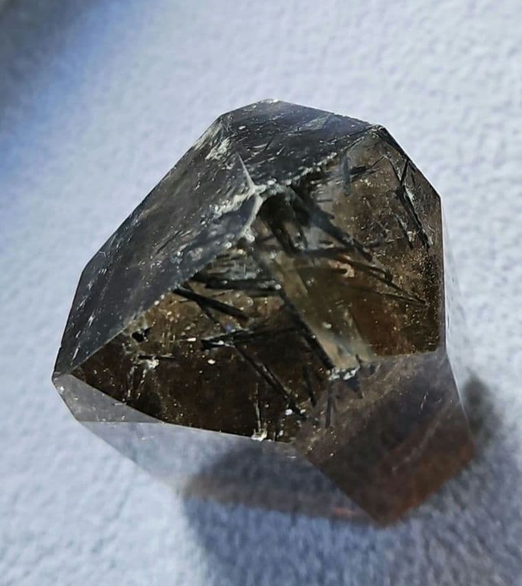 ブラックトルマリンインスモーキーモリオン 55.6mm ポリッシュ ファントム