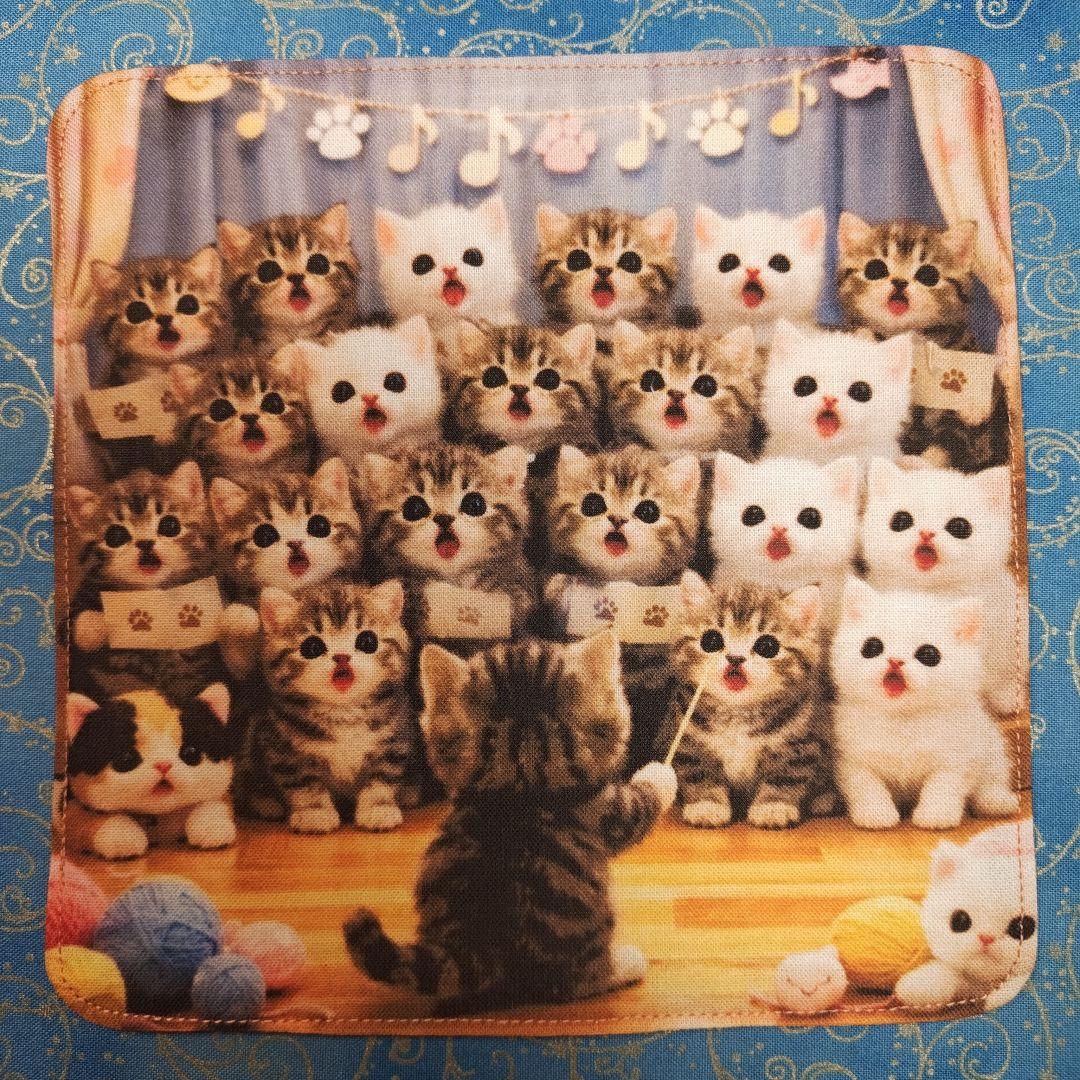 ご確認用　Youretia　4重ハンカチ　ポメラニアンちゃん柄2/19