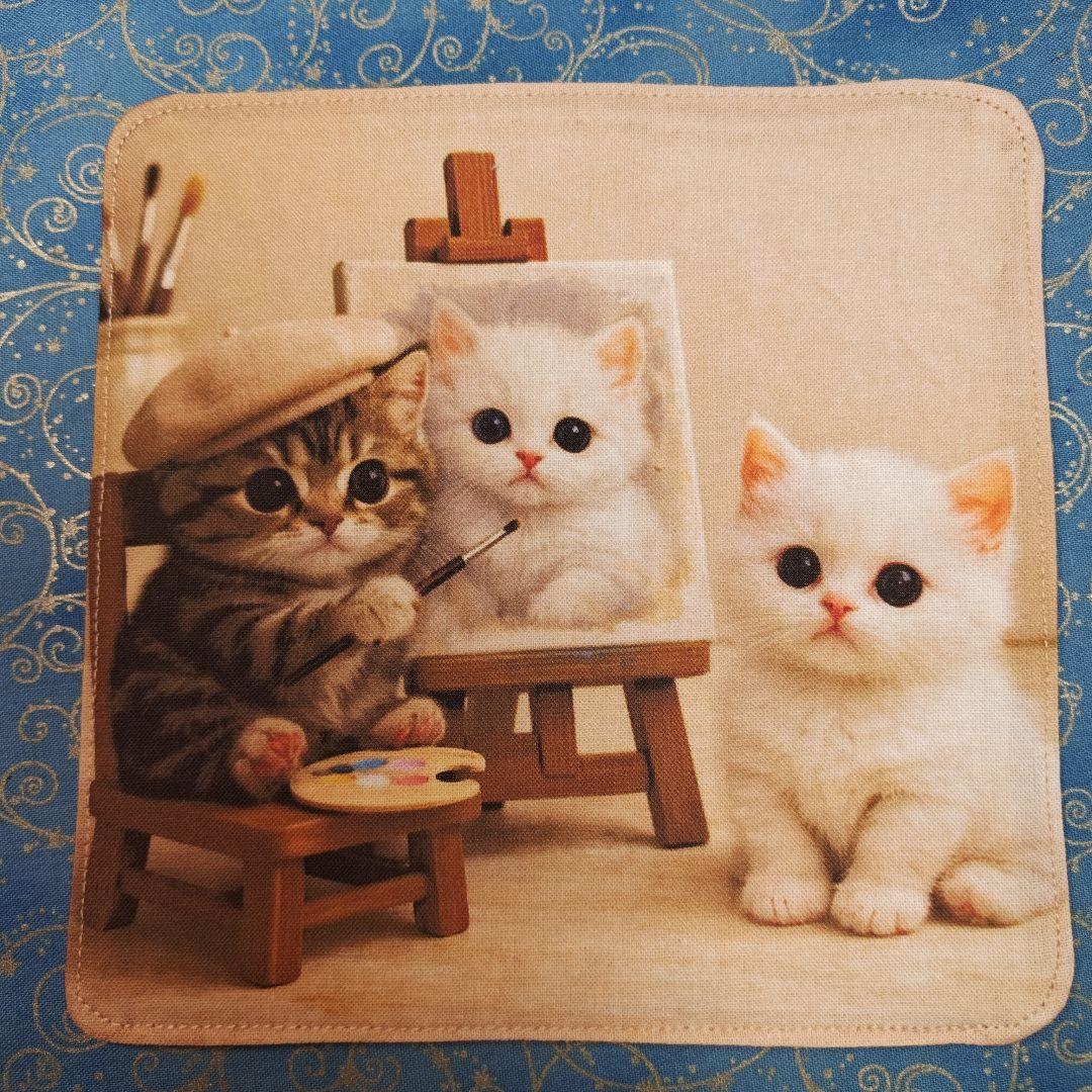 ご確認用　Youretia　4重ハンカチ　ポメラニアンちゃん柄2/19