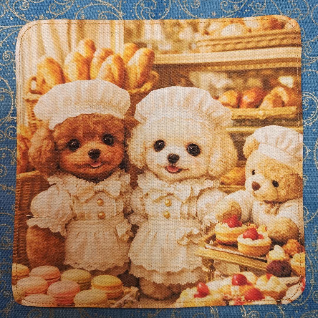 ご確認用　Youretia　4重ハンカチ　ポメラニアンちゃん柄2/19