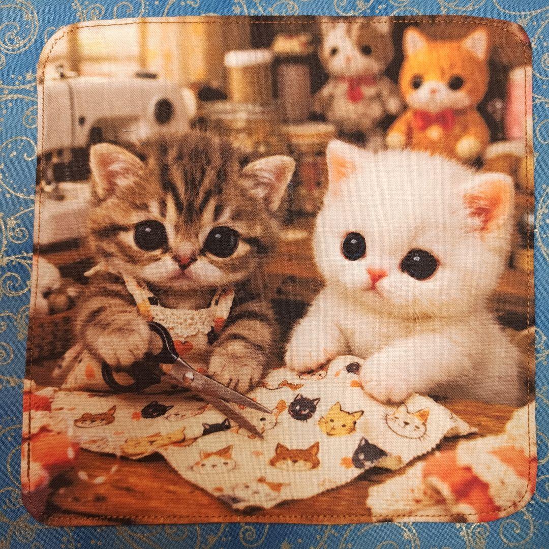 ご確認用　Youretia　4重ハンカチ　ポメラニアンちゃん柄2/19