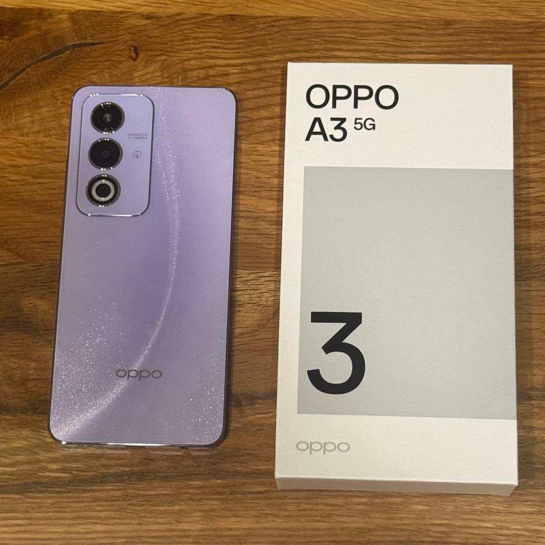 【美品・即日発送】OPPO A3 5G 128GB パープル