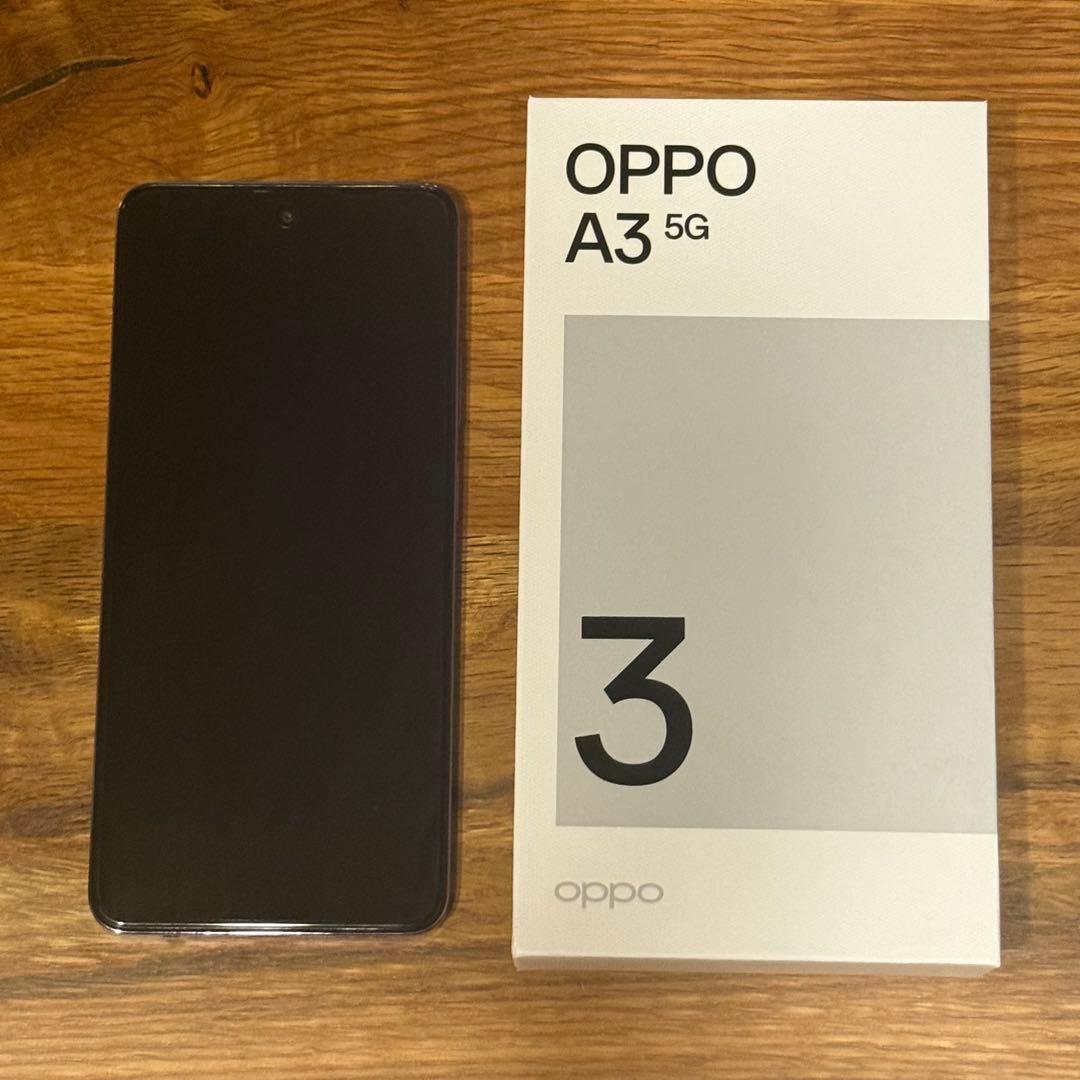 【美品・即日発送】OPPO A3 5G 128GB パープル