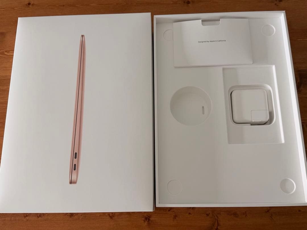 MacBook air M1 ローズゴールド箱付き　バッテリー容量93%