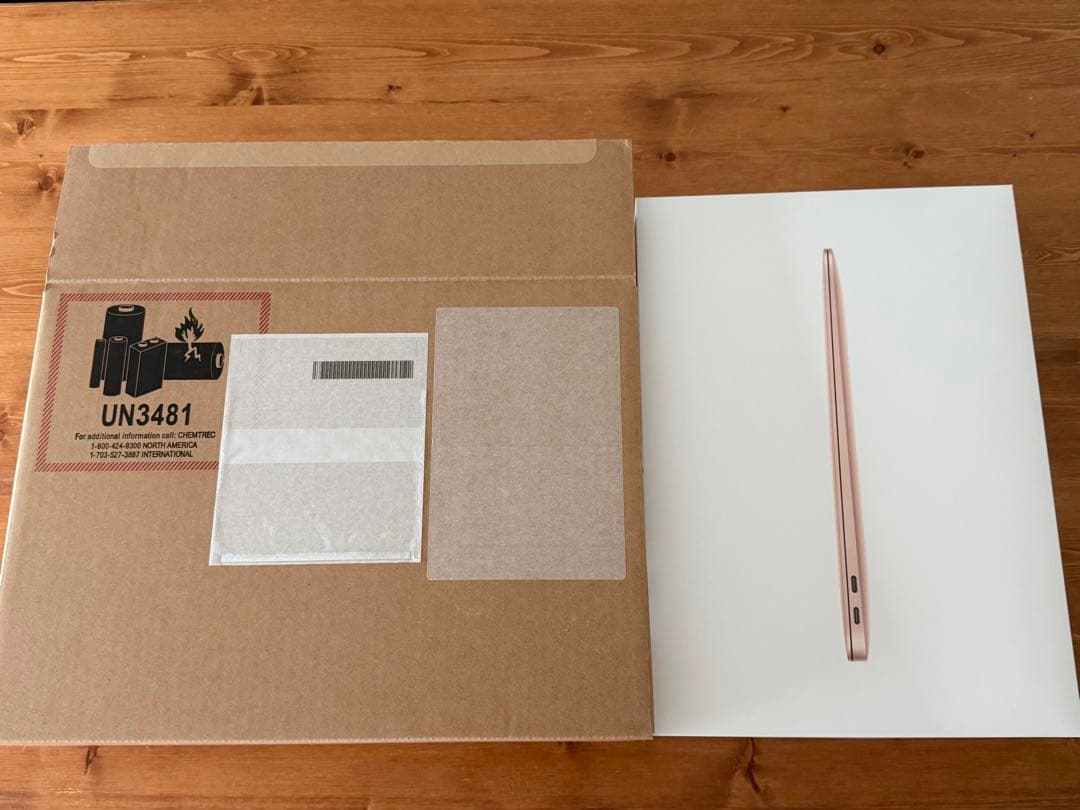 MacBook air M1 ローズゴールド箱付き　バッテリー容量93%