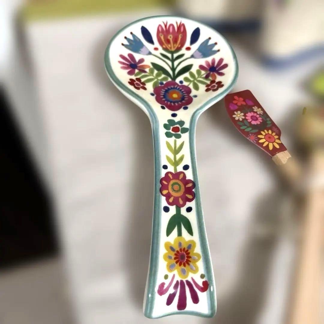 natural life 花柄オーブンミトン 計量スプーン おたま置き ゴムベラ