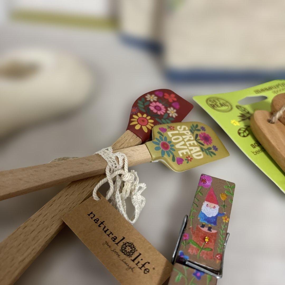 natural life 花柄オーブンミトン 計量スプーン おたま置き ゴムベラ