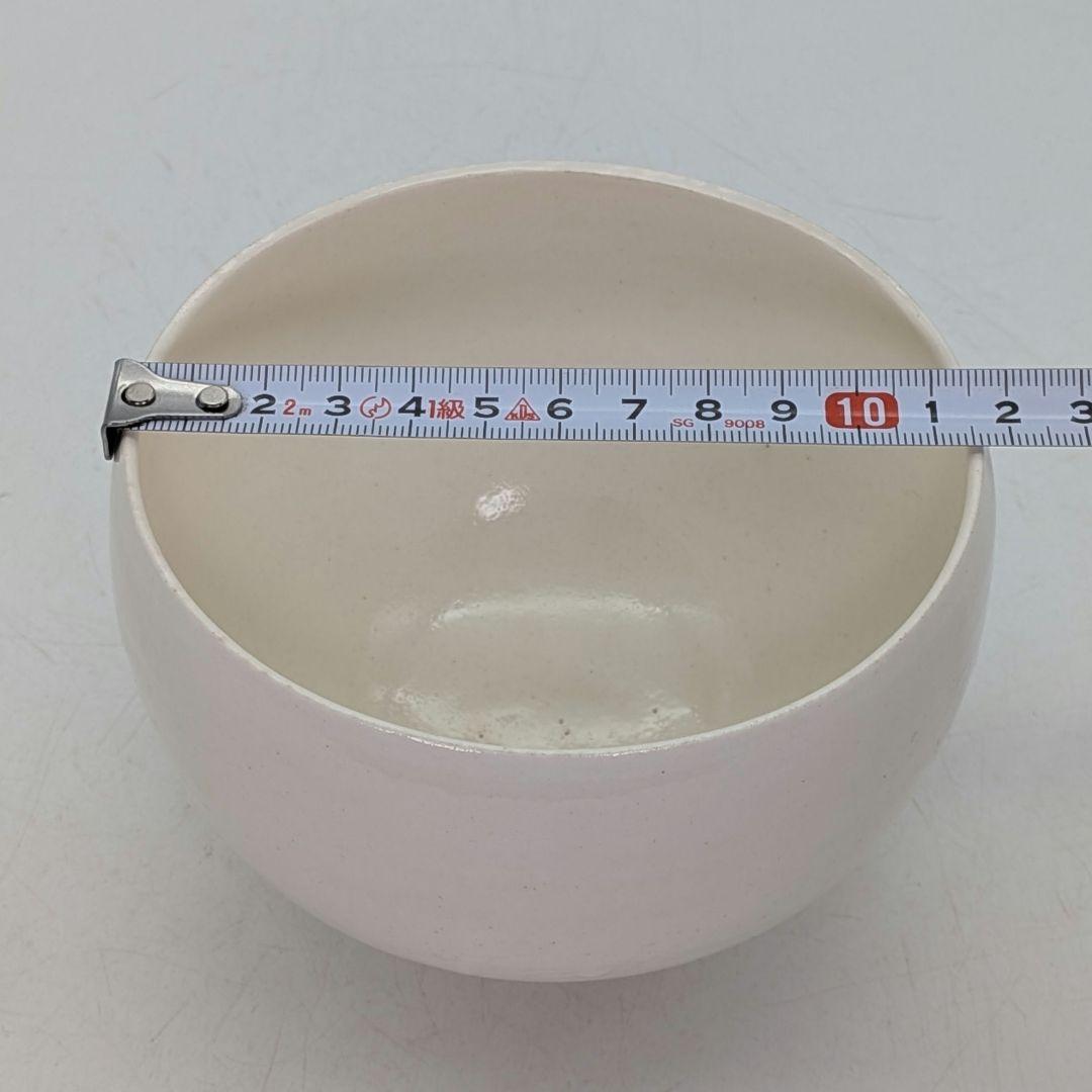 日展評議員 叶光夫 白瓷茶盌 共箱合布 白磁 抹茶碗 抹茶茶碗 茶道具 茶器