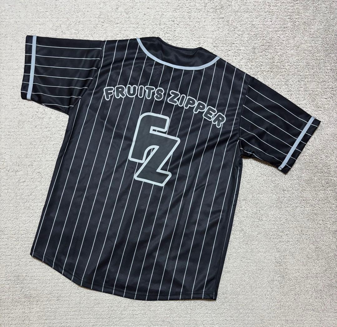 フルーツジッパー　fruits zipper 黒　ユニフォーム