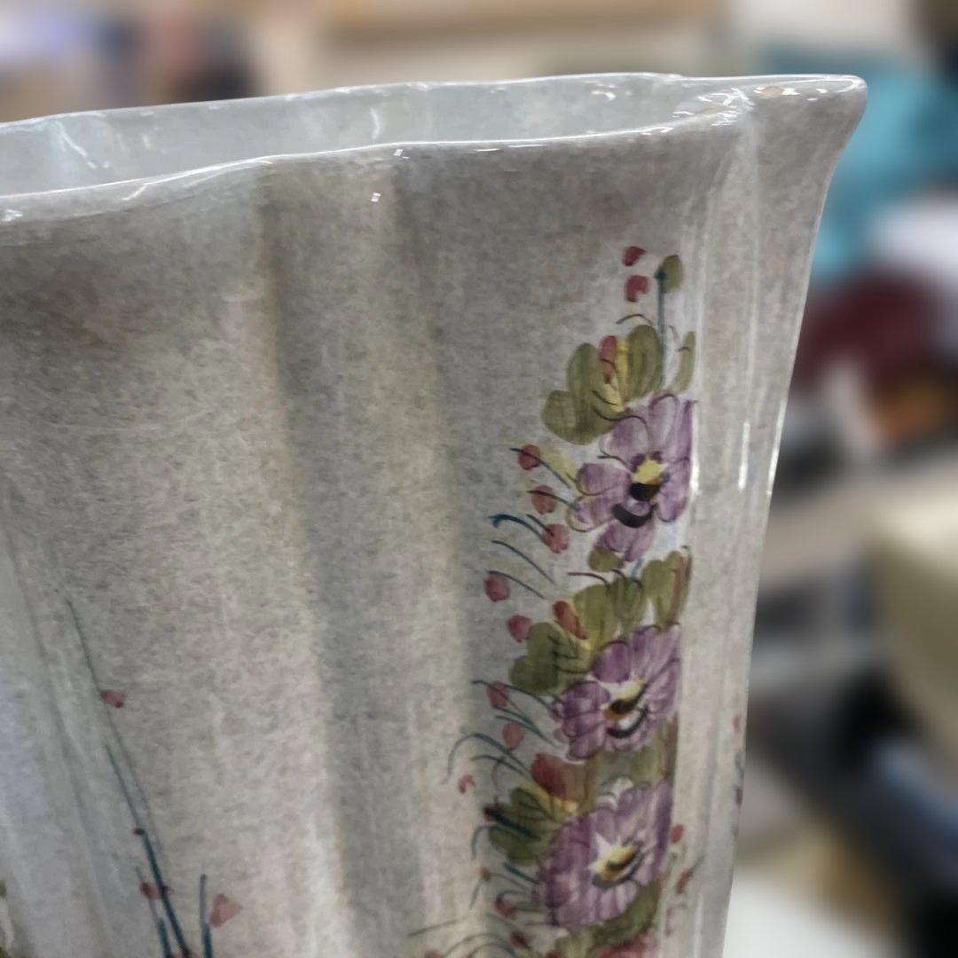 アンティーク　焼き物　傘立て　イタリア製