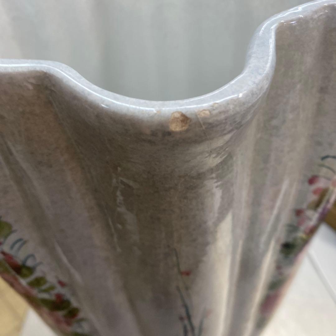 アンティーク　焼き物　傘立て　イタリア製