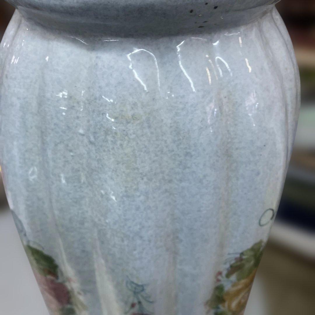 アンティーク　焼き物　傘立て　イタリア製