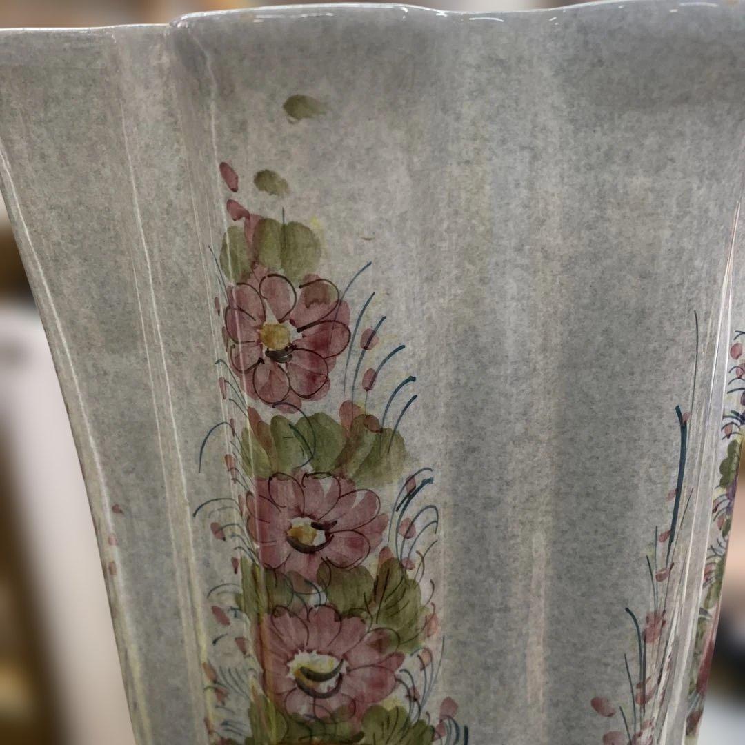 アンティーク　焼き物　傘立て　イタリア製