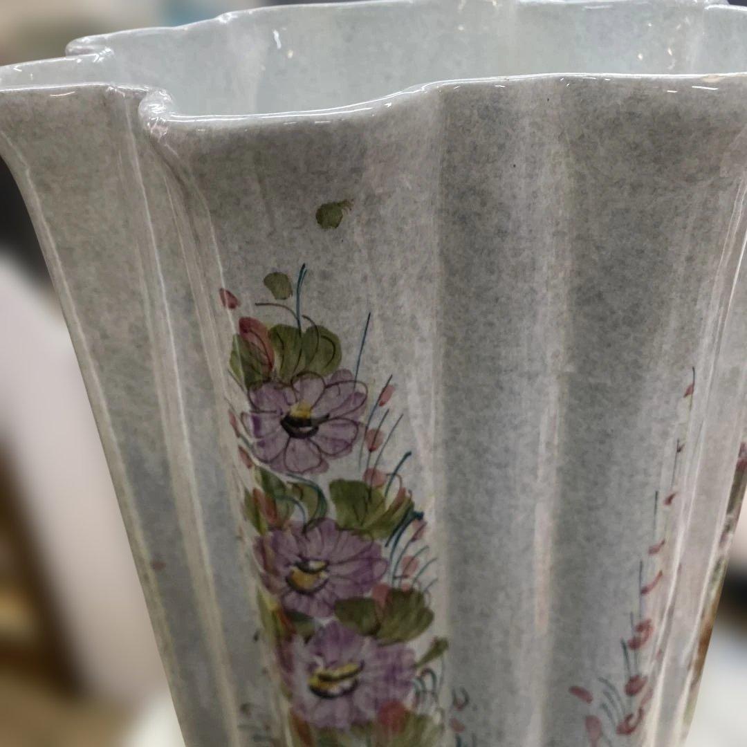 アンティーク　焼き物　傘立て　イタリア製