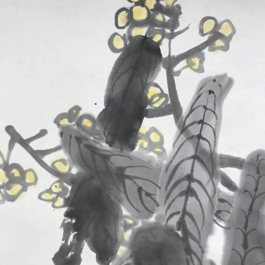 作者不詳/枇杷画賛/ビワ図/びわ図/果物図/掛軸☆宝船☆AH-530