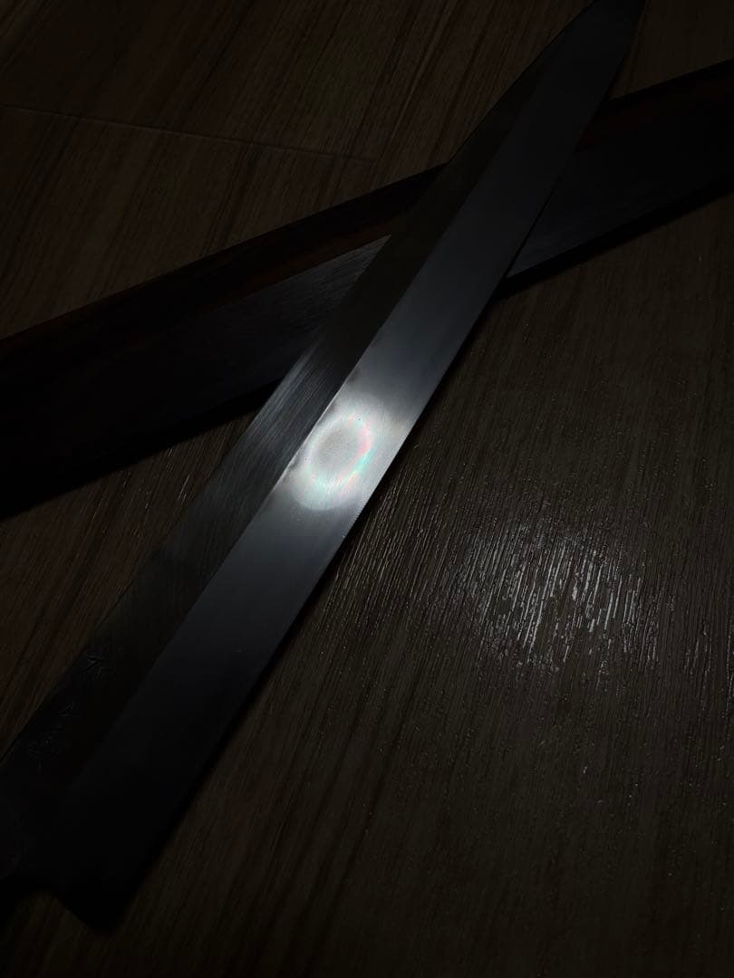 池田辰男　伝統工芸士　池田正行　水本焼　柳刃包丁　本焼き　包丁　尺