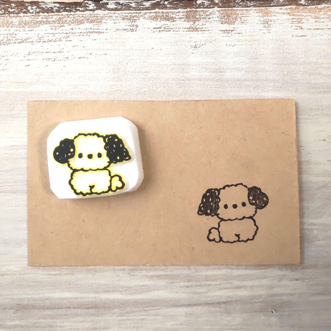 消しゴムはんこNo.214  モフモフわんちゃん②