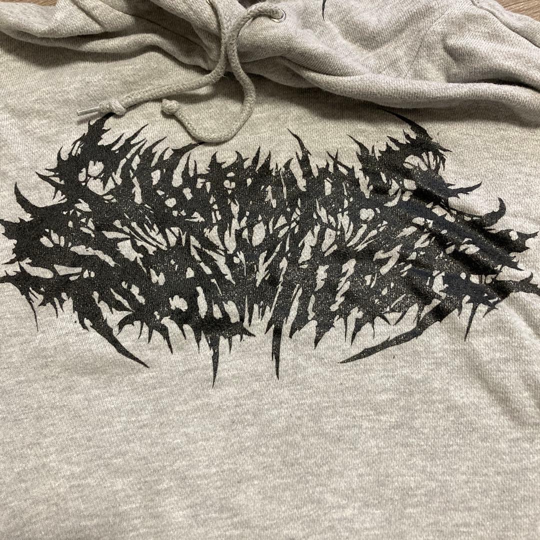 BRUTAL DEATH CLOTHING パーカー　グレー　サイズＬ