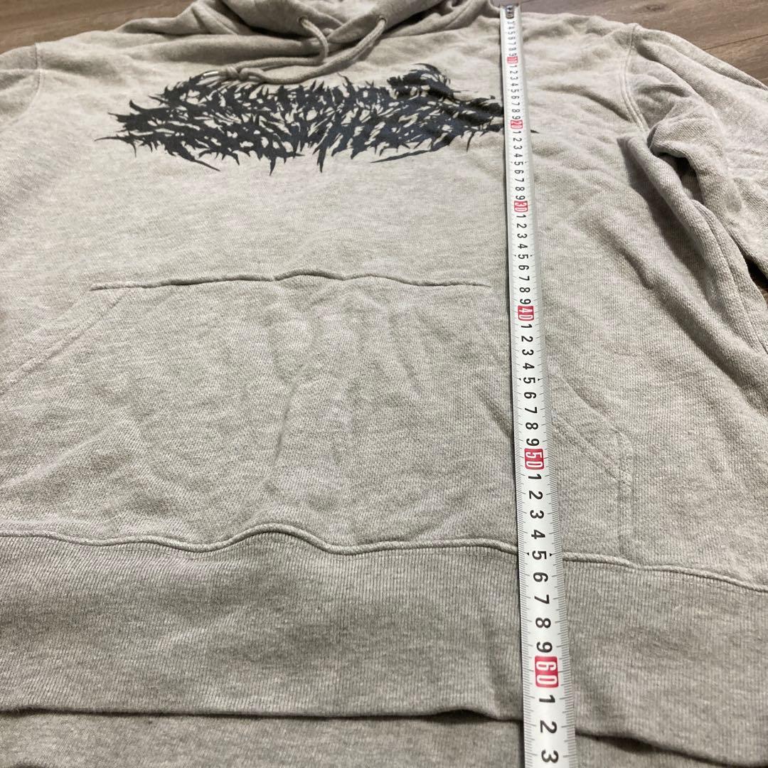 BRUTAL DEATH CLOTHING パーカー　グレー　サイズＬ