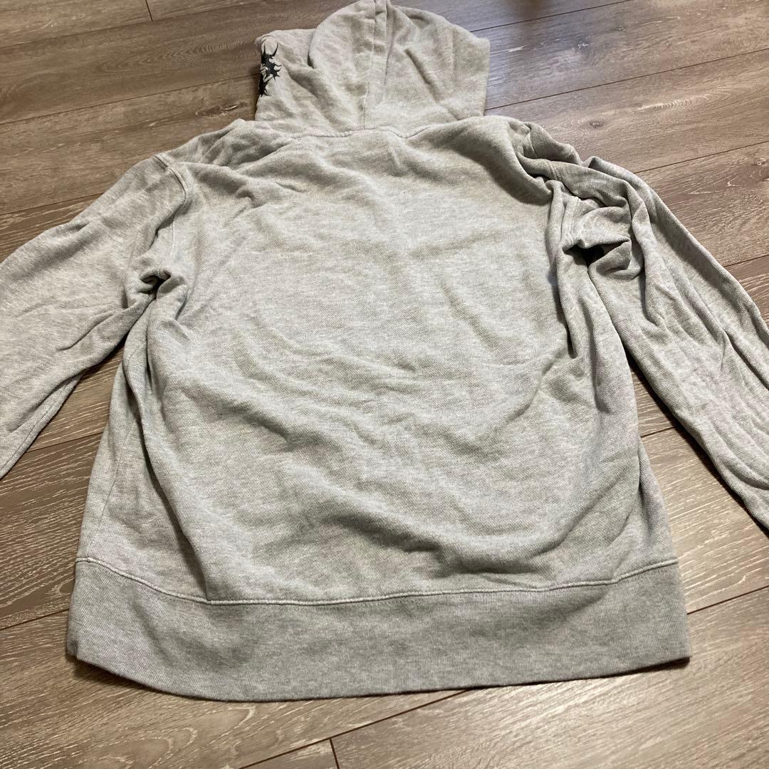 BRUTAL DEATH CLOTHING パーカー　グレー　サイズＬ