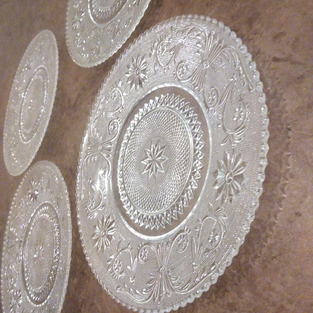 ダンカン＆ミラー社のクリスタルプレート４枚セット