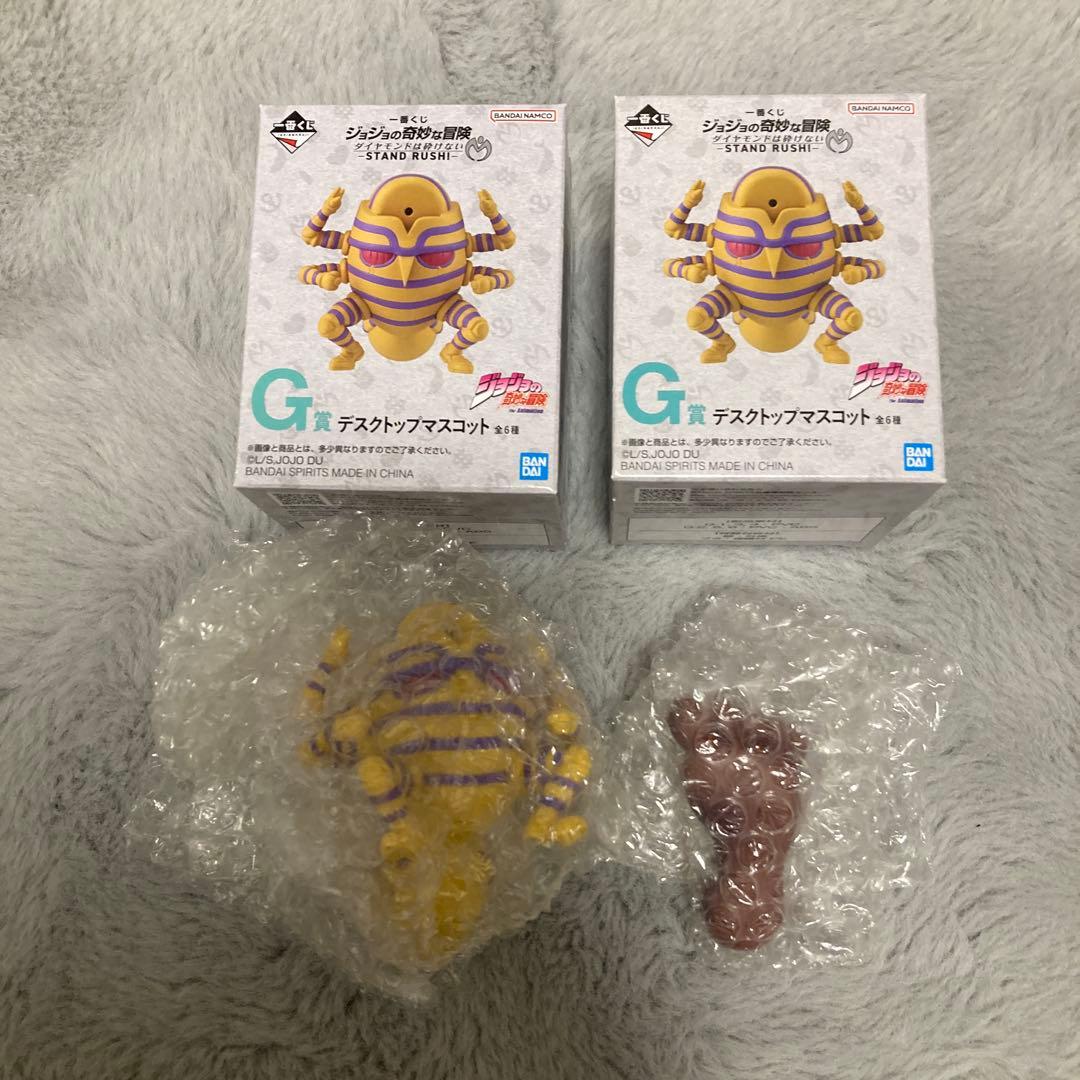 一番くじ　ジョジョの奇妙な冒険 フィギュアE賞F賞G賞デスクトップマスコット×2