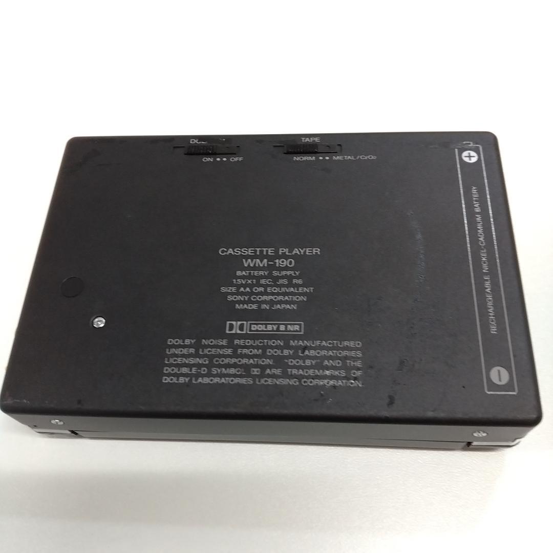 若《XGVFU》SONY　WM-190　ウォークマン　カセットプレーヤー