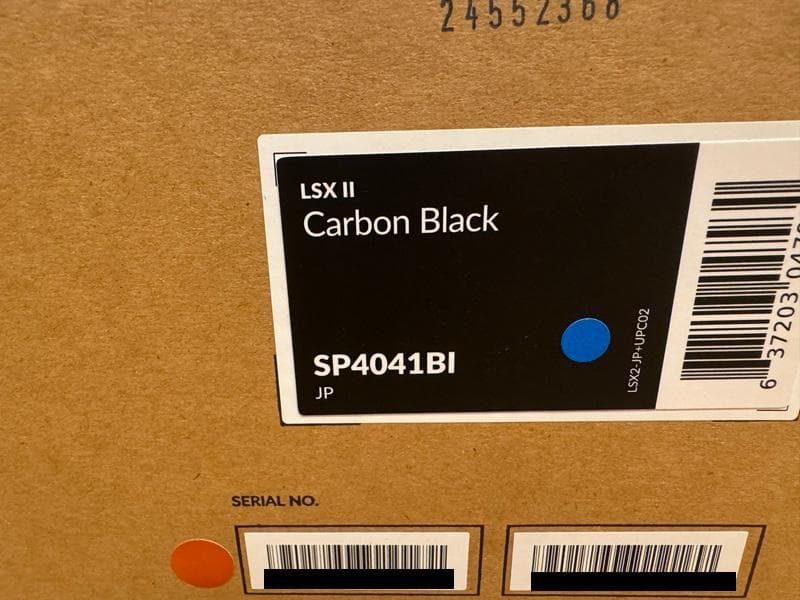 KEF LSX II スピーカー（カーボンブラック）