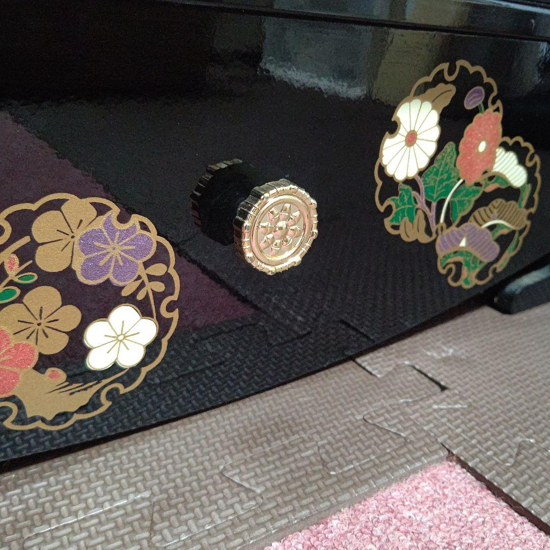 ひな祭り ガラスケース入りひな人形セット