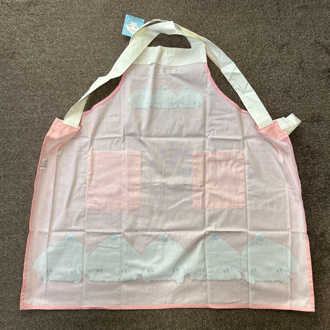 当時物　レトロ　サンエックス ぶるぶるどっぐ　エプロン　ピンク