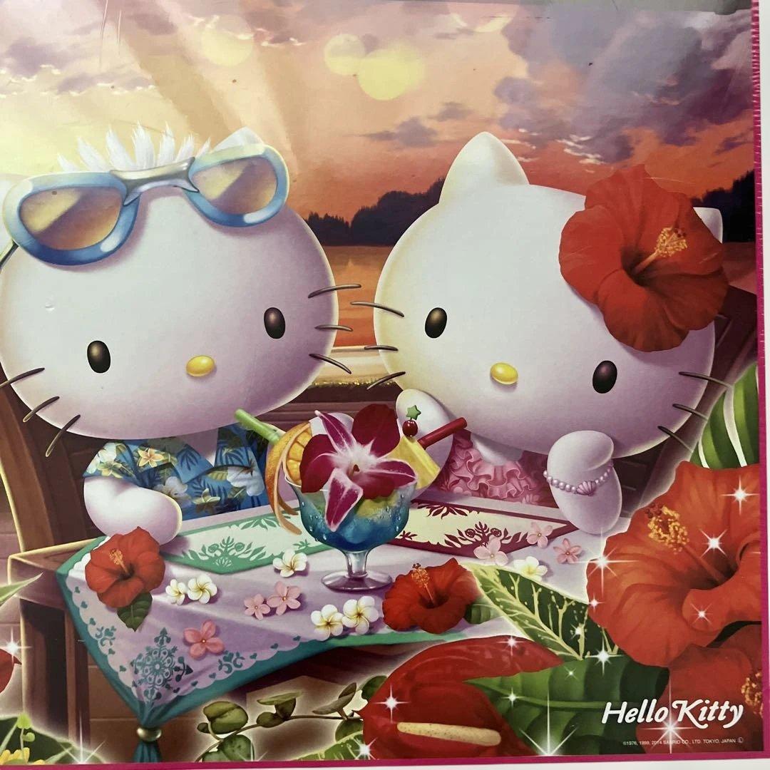 レア✨ハローキティ　1000ピース ジグソーパズル　トロピカルサンセット