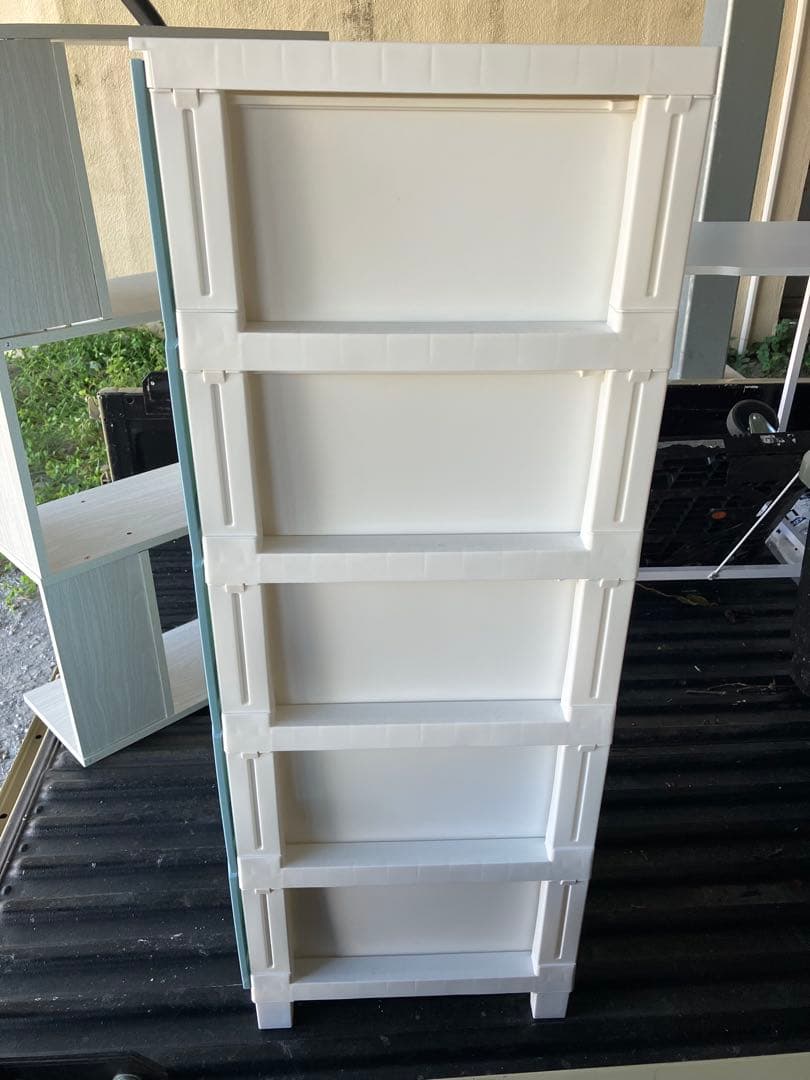 美品⭐︎水色プラスチック製5段チェスト