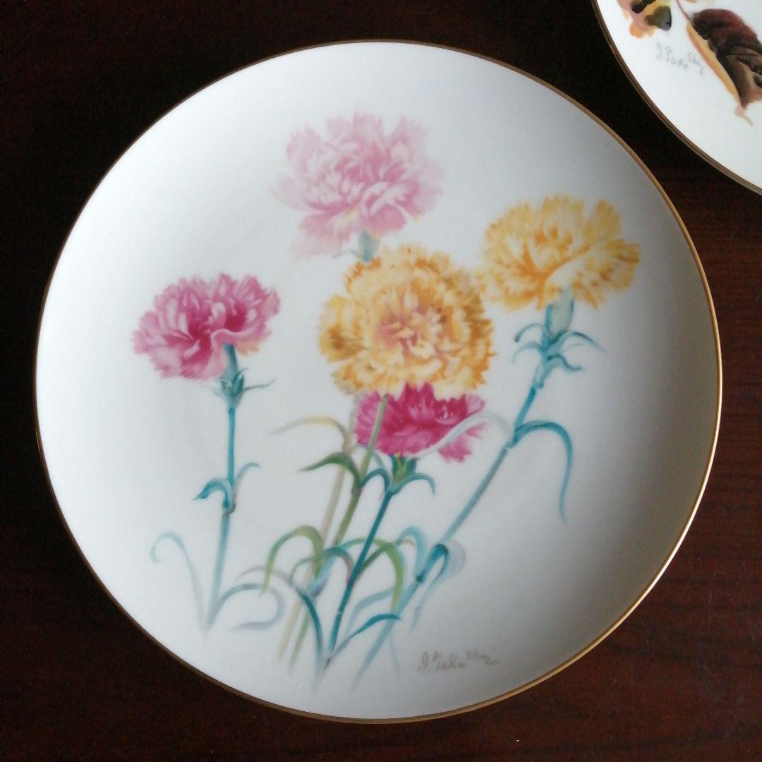 ノリタケ　I.Takeshi　花柄飾り皿　2枚　26.8cm